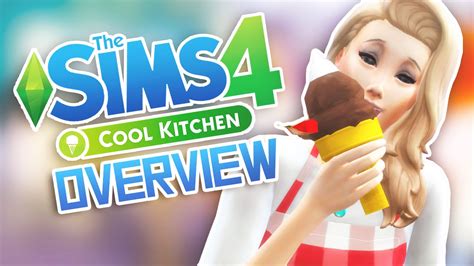 The Sims 4 Cool Kitchen Stuff Overview Youtube
