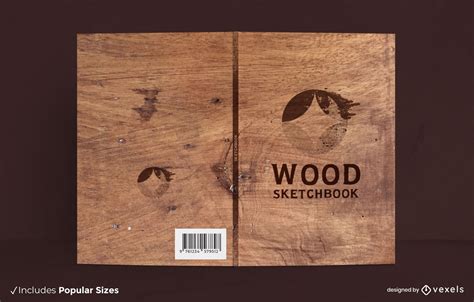 Wood Texture Book Cover Design Vector Download