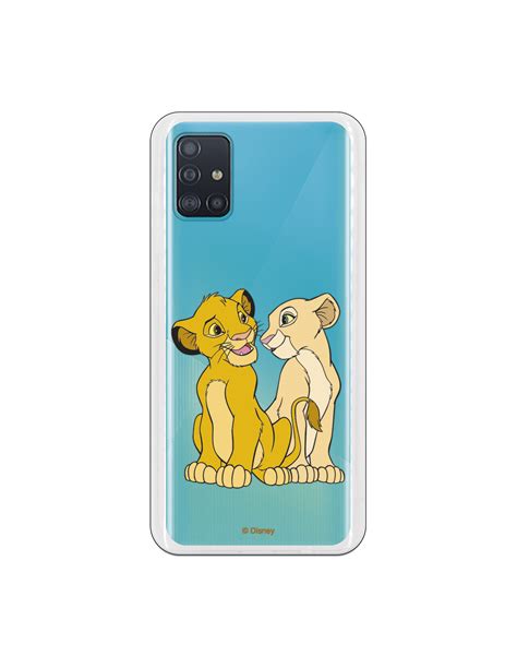 Capa Para Samsung Galaxy A51 5g Oficial Da Disney Simba E Nala Silhueta