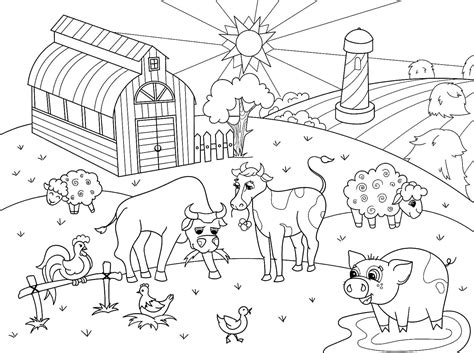 Coloriage Animaux De La Ferme Pour Enfants Télécharger Et Imprimer