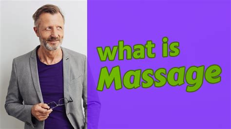 Massage Meaning Of Massage Youtube