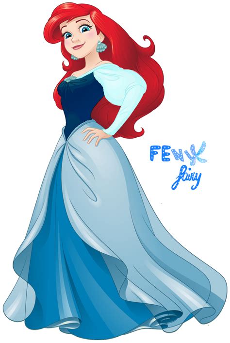 Ariel Blue Dress New By Fenixfairy On Deviantart