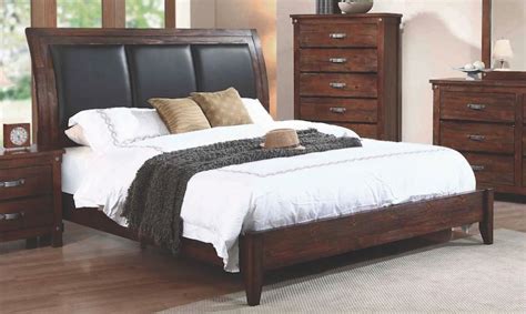 Noble Rustic Oak California King Panel Bed B219 32 By Coaster Furniture