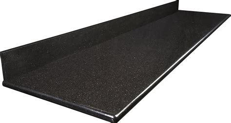 Black Galaxy Polished Pre Fabricated Granite Countertop 112 In X 26 In