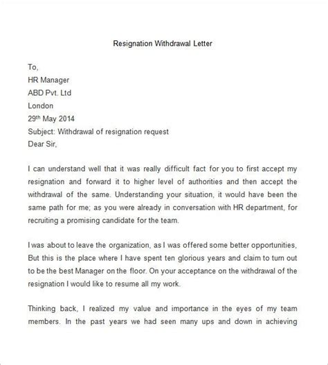 Resignation Letter Template 25 Free Word Pdf Documents Download
