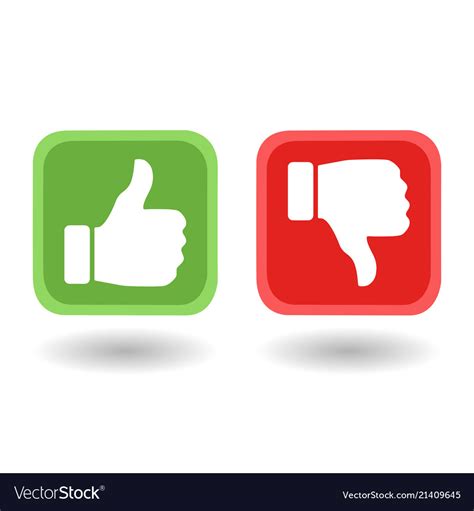 Like And Dislike Icon Royalty Free Vector Image