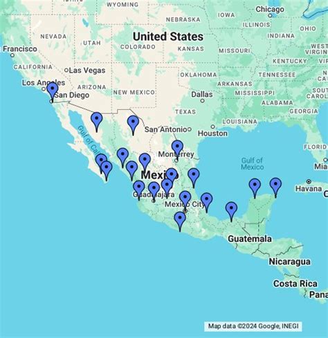International Airports In Mexico Map Map