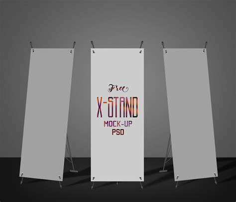 X Stand Banner Mockup Mockup World