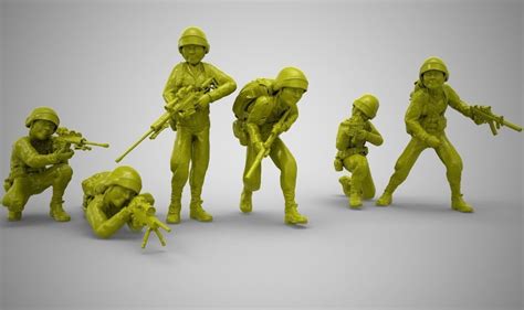 Toy Soldiers 3d Model 3d Printable Cgtrader