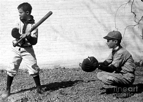 Boys Playing Baseball 1923 Photograph By Science Source Fine Art America