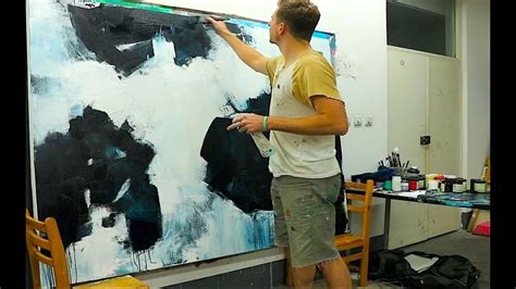 Our 200+ experts carefully select and verify more than 65,000 objects each week. Large Abstract Painting - Black White Acrylics - YouTube