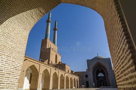 YAZD IRAN SchÃ¶ne Aussicht Auf Yazds BerÃ¼hmte Jameh ...
