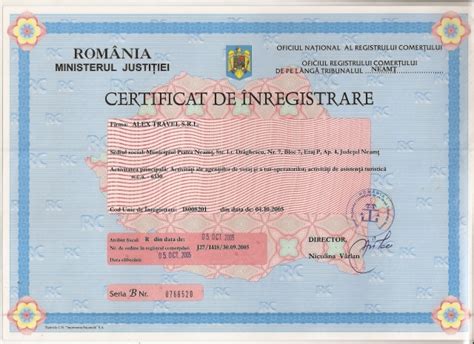 Adeverințe accesibile și sigure pentru toți cetățenii ue! Certificat Registrul Comertului | Travel Club - Broker de ...
