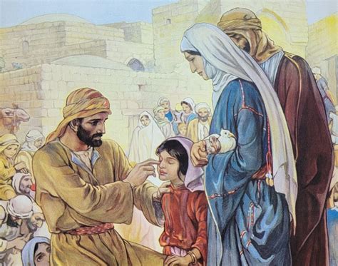 Elsie Anna Wood Illustration Of Jesus Healing Providence Etsy