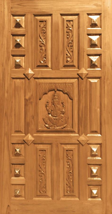 India A1 Interiors Pooja Door Design Wooden Front Door Design