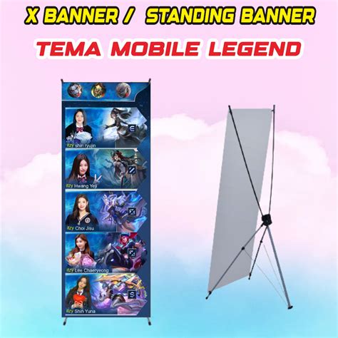 Jual X Banner Stand Banner Wisuda Tema Mobile Legend Shopee Indonesia