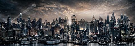 Gotham Cityscape City Metropolitan Area Metropolis Skyline Hd