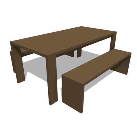 Metric diningtableset with dim & material parameters and dimension guide. Dining Tables : Revit families, Modern Revit Furniture ...