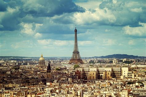 都市、 パリ、 建物、 都市、 都市の景観、 クラウド、 エッフェル塔、 フランス、 記念碑、 空、 Hdデスクトップの壁紙
