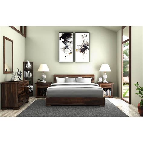 Flat pack easy assembly ready assembled. Athena Full Size Platform Bed 5 Piece Solid Wood Bedroom ...