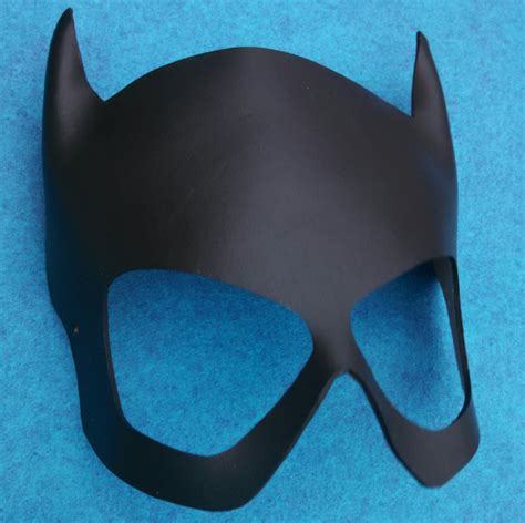 Black Leather Batgirl Mask Etsy