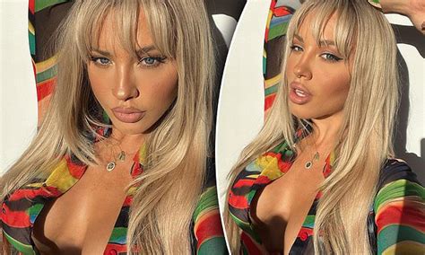 Tammy Hembrow Goes Braless And Flaunts Her Ample Assets In A See Through Blouse Daily Mail Online