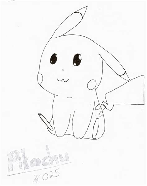 Pikachu Lineart By Blackicephantom On Deviantart