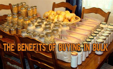 The Benefits Of Buying In Bulk
