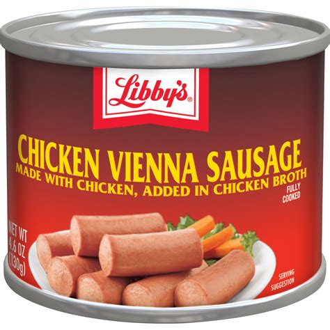 Libbys Chicken Vienna Sausage 46 Oz Conagra Foodservice