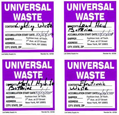 Universal Waste Label Template Printable Label Templates Universal