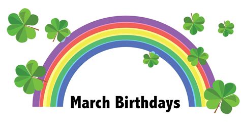 March Birthday Clipart Free