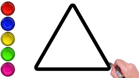 How To Draw A Triangle For Kids Easy Drawing Triangle For Kids