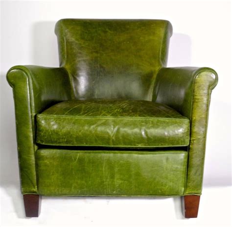 Green Leather Club Chair Best Selling Napoli Orange Leather Club