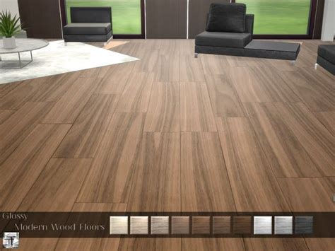 Sims 4 Ccs The Best Glossy Modern Wood Floor By Torque Sims 4