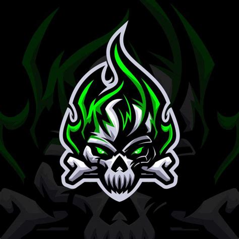 Fire Skull Esport Logo Mascot Logo Design Art Art Logo Skull Logo