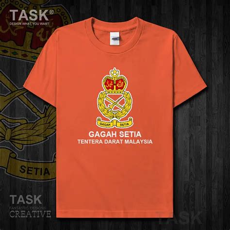 Logo Tentera Darat Malaysia Army Malaysia Malaysian Malaya My Mys T Shirt Mens Cotton Sports