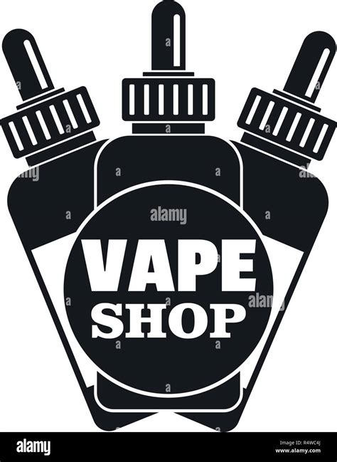 Vape Liquid Shop Logo Simple Illustration Of Vape Liquid Shop Vector