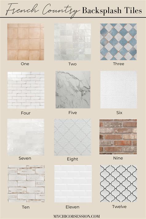 12 Charming French Country Backsplash Tiles For Your Kitchen My Chic