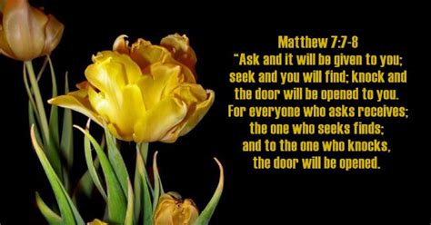 My Treasure Box Bible Verses Matthew 7 7 8