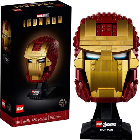 Lego 76165 Marvel Iron Man Helmet Display Building Set Collectible