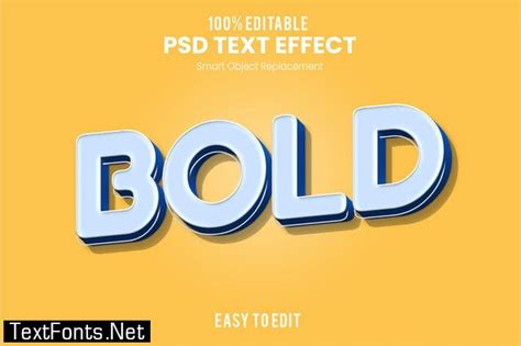 Bold 3d Text Effect