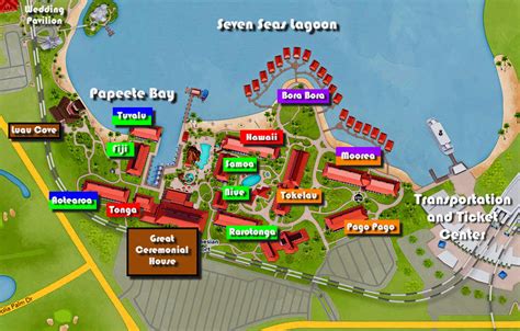 Disney World Polynesian Resort Map Draw A Topographic Map