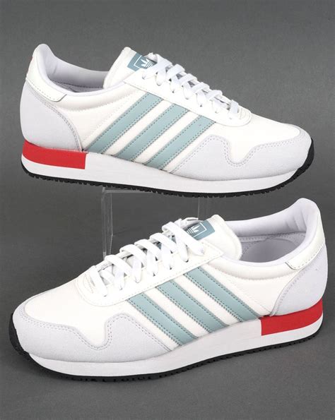 Adidas Usa 84 Trainers Whitegrey Bluered 80s Casual Classics