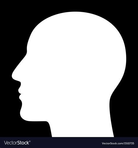 Silhouette Of A Head Royalty Free Vector Image