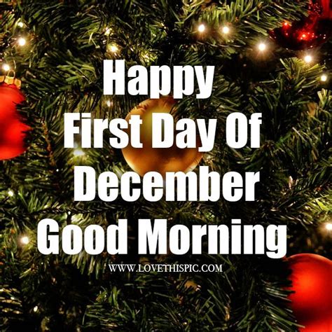 Happy First Day Of December Good Morning Good Morning December