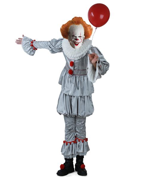 Cosplayfm Mens Pennywise The Dancing Clown Cosplay Costume Halloween