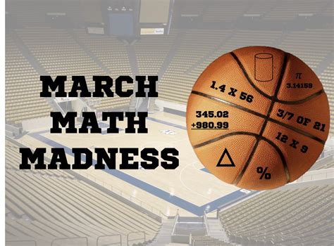 March Math Madness Making Mental Math Cool To Kids The Edcite Blog