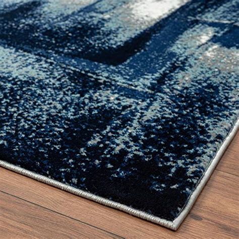 Luxe Weavers Contemporary Abstract Navy 8x10 Area Rug Pricepulse