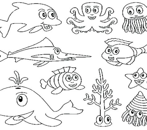 Underwater Scene Coloring Pages At Free