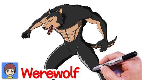 How To Draw A Werewolf Step By Step Easy Drawing Tutorial
